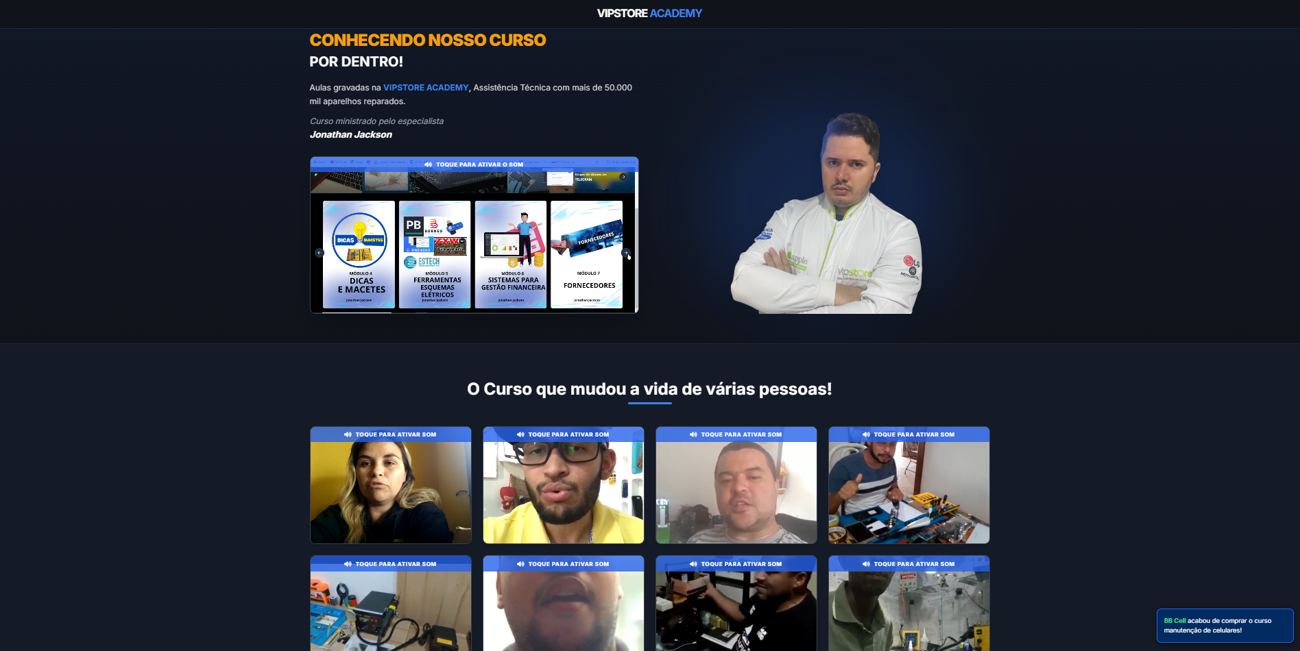 LP - Curso de manutenção de celulares